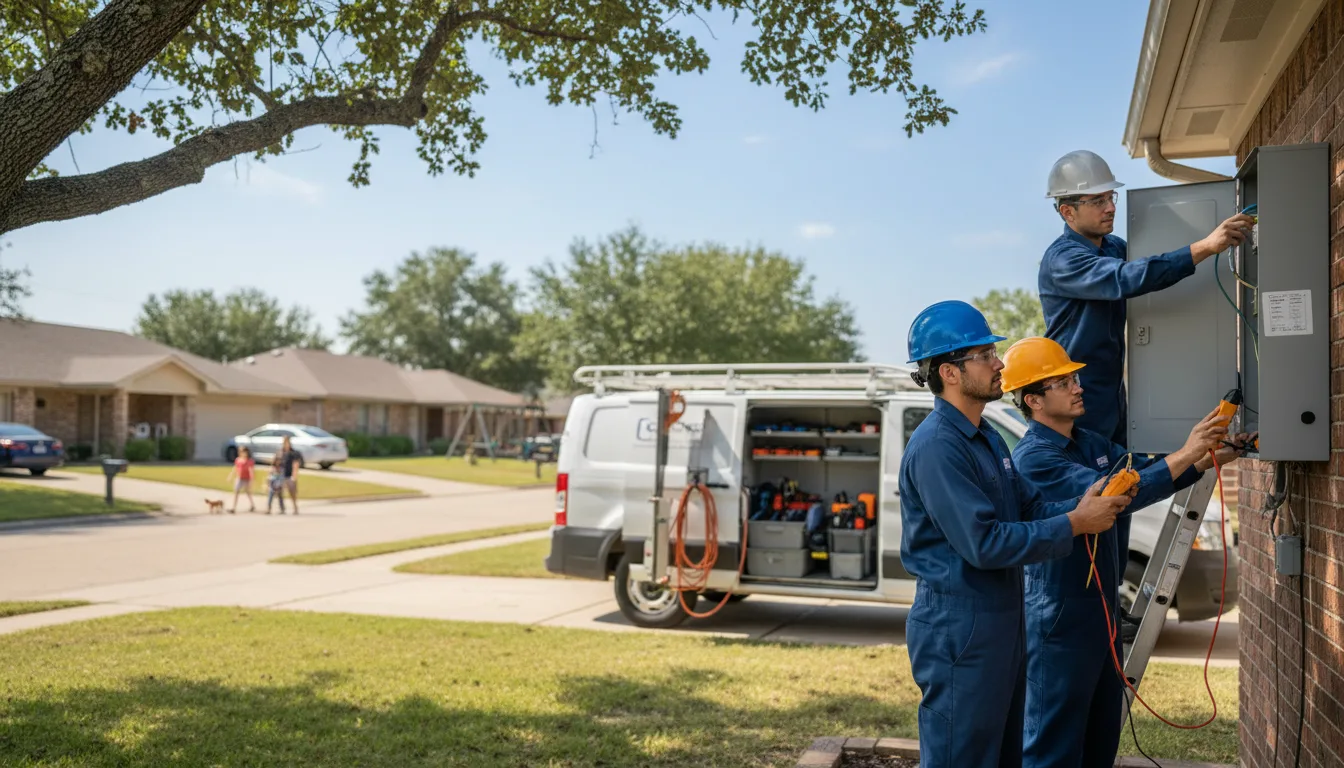 Certified electrician providing emergency electrical services in Adams, OK